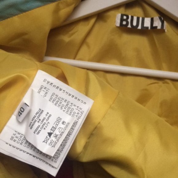 italian real leather jacket biker distressed - Picture 10 of 10